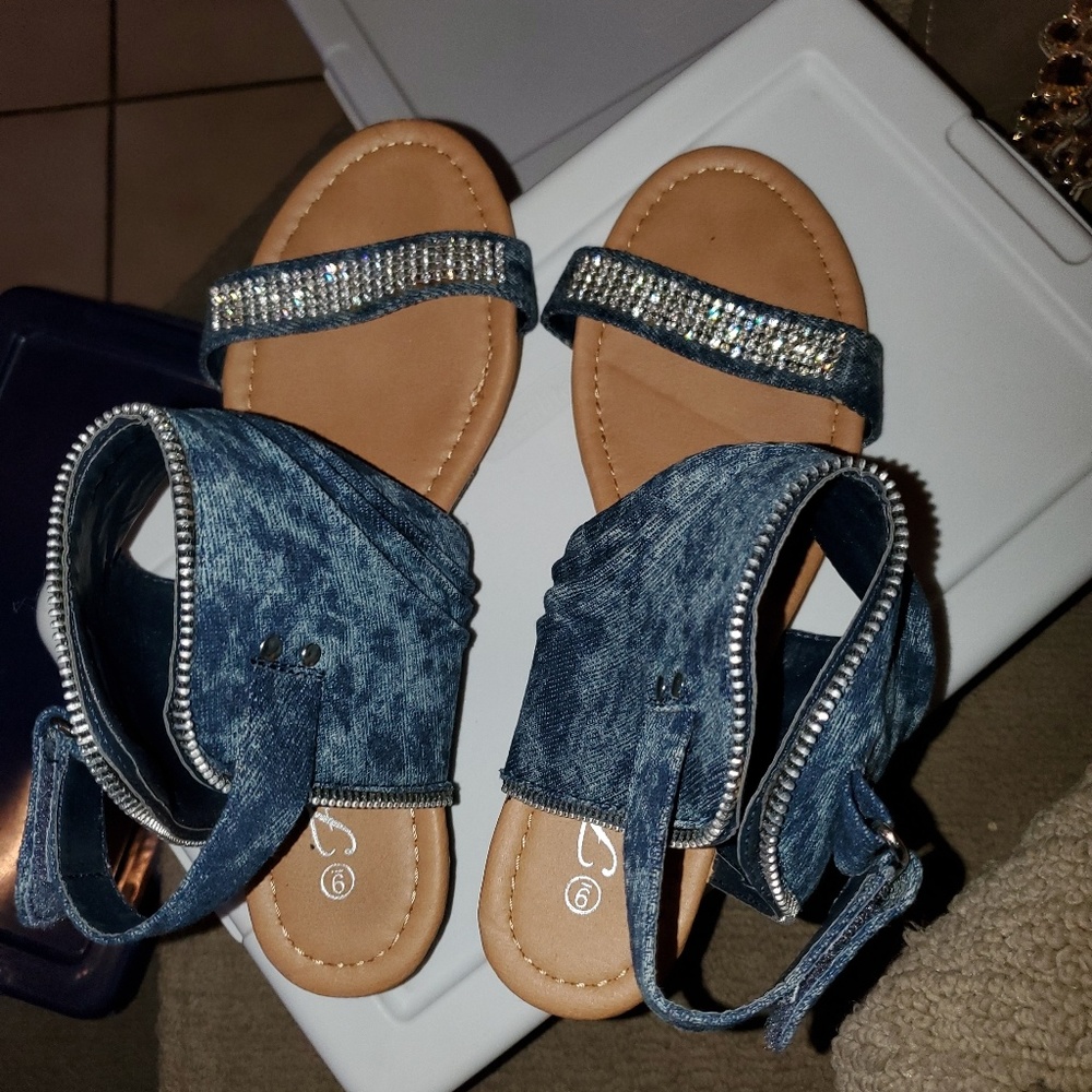 Denim Sandals